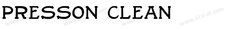 Presson Clean字体转换